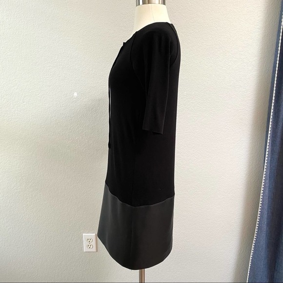 BAILEY 44 Black Vegan Leather Mini Dress Size Small - Picture 3 of 11